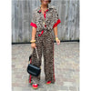 Elaina | Modisches Hemd mit Knopfleiste und weite Bein-Hose