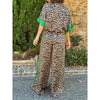 Elaina | Modisches Hemd mit Knopfleiste und weite Bein-Hose