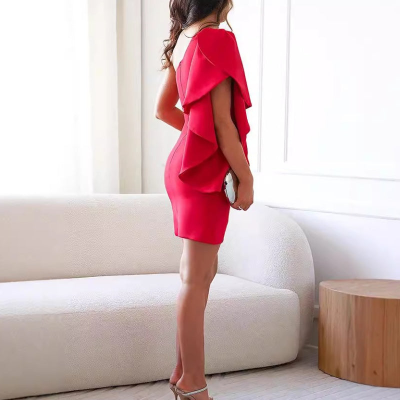 Roxie | Zeitloses Abendkleid mit verspielten Volants