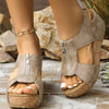 Rike | Neue korrigierende Keil-Sandalen mit offener Spitze