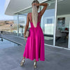 Hathor | Stilvolles Kleid mit Spaghettiträgern und hohem Schlitz