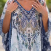 Asiarra | Feminines Kleid mit asymmetrischem Design und V-Ausschnitt