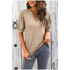 Rachel | Modisches Damen-Top mit V-Ausschnitt und Puffmuster