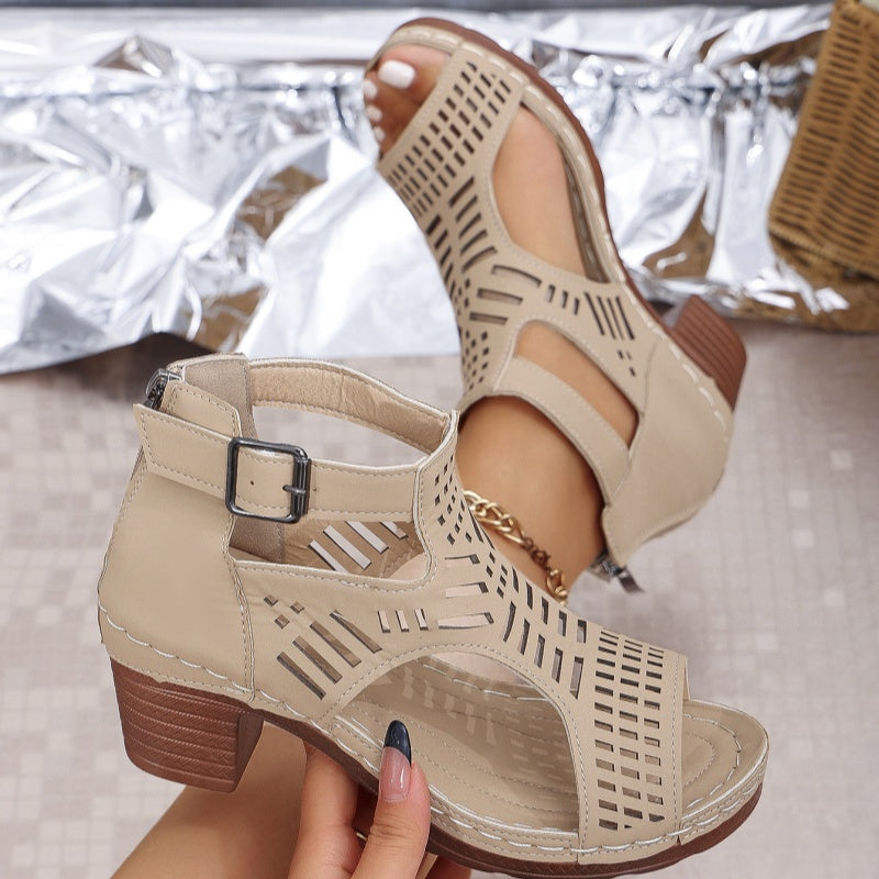 Arkianna | Elegante Sandalen mit mittelhohem Absatz und offener Zehenpartie