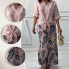Damara | Stilvolles Zweiteiliges Set: Lockeres Cardigan-Shirt und High-Waist-Hose