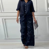 Damara | Stilvolles Zweiteiliges Set: Lockeres Cardigan-Shirt und High-Waist-Hose