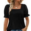 Nele | Feminin Top mit Eckigem Ausschnitt