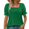 Nele | Feminin Top mit Eckigem Ausschnitt