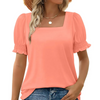 Nele | Feminin Top mit Eckigem Ausschnitt