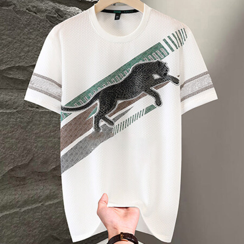 Joshua | Modisches Kurzarm-T-Shirt mit Rundhalsausschnitt für Herren