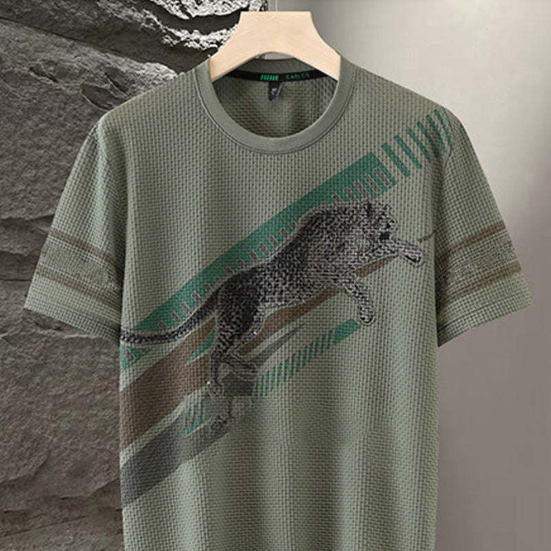 Joshua | Modisches Kurzarm-T-Shirt mit Rundhalsausschnitt für Herren