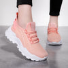 Xarien | Sneakers aus Mesh mit geformten weißen Sohlen