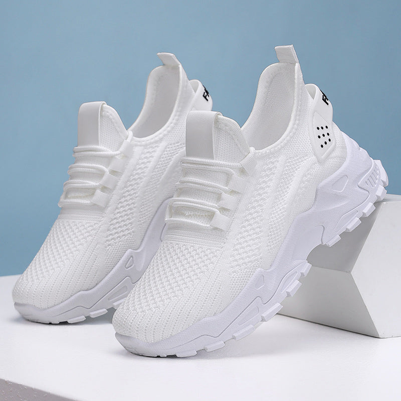 Xarien | Sneakers aus Mesh mit geformten weißen Sohlen