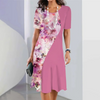 Joy | Damenkleid mit Rundhalsausschnitt und Blumendruck