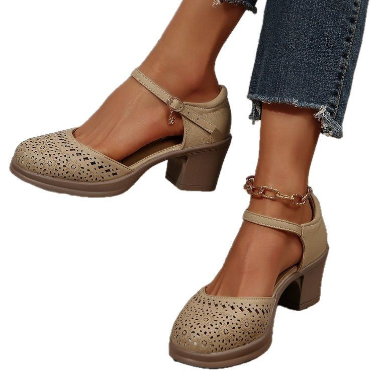 Cecilia | Stilvolle Retro-Sandalen aus Mesh für Frauen