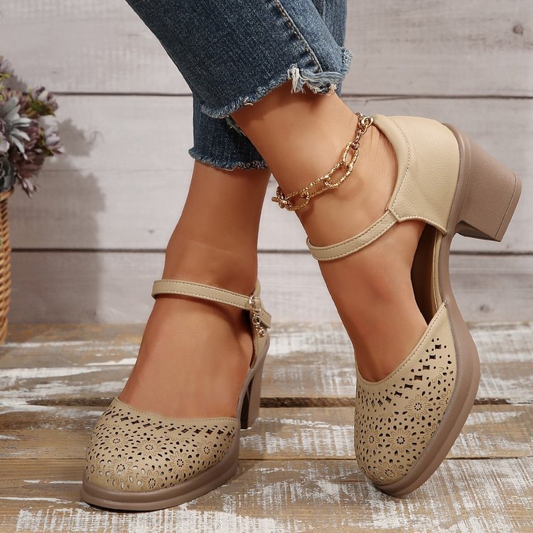 Cecilia | Stilvolle Retro-Sandalen aus Mesh für Frauen