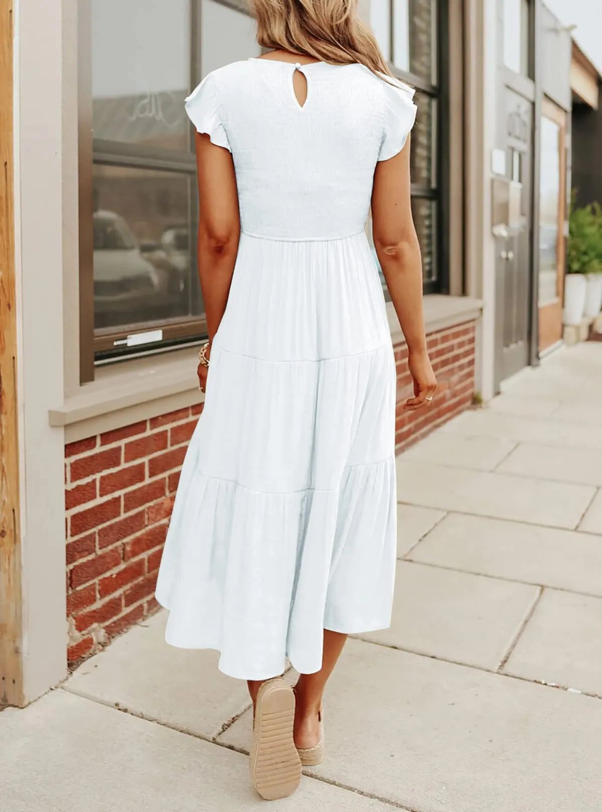 Cecelia | Stilvolles, kurzes Midikleid für Damen