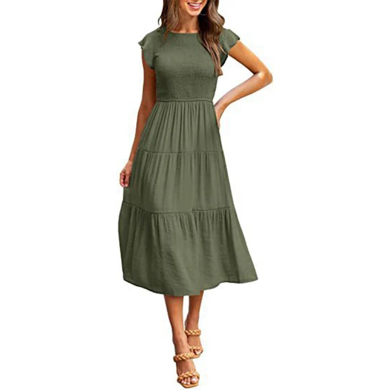 Cecelia | Stilvolles, kurzes Midikleid für Damen