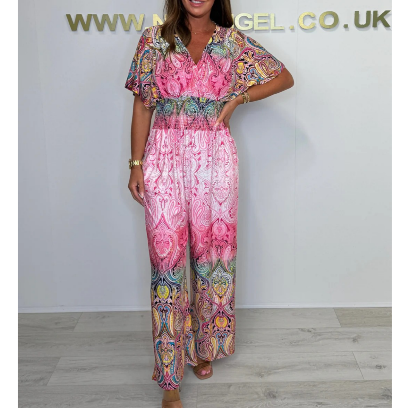 Tia | Weite Boho-Jumpsuit mit Print