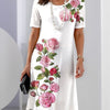 Sleva | Klassisches Midikleid mit floralem Muster