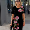 Sleva | Klassisches Midikleid mit floralem Muster