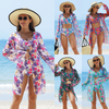 Julia | Modischer 3-teiliger Bikini-Badeanzug mit buntem Muster