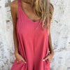 Jamy | Weites Bein V-Ausschnitt Jumpsuit mit Taschen
