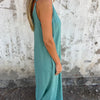 Jamy | Weites Bein V-Ausschnitt Jumpsuit mit Taschen