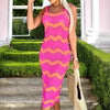 Jassi | Ombre Chevron-Häkelkleid