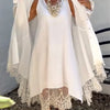 Eilena | Lockere Spitzenweste mit passendem Kleid-Set