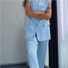 Margaux | Ärmelloses Set aus Blazer und Hose mit hoher Taille