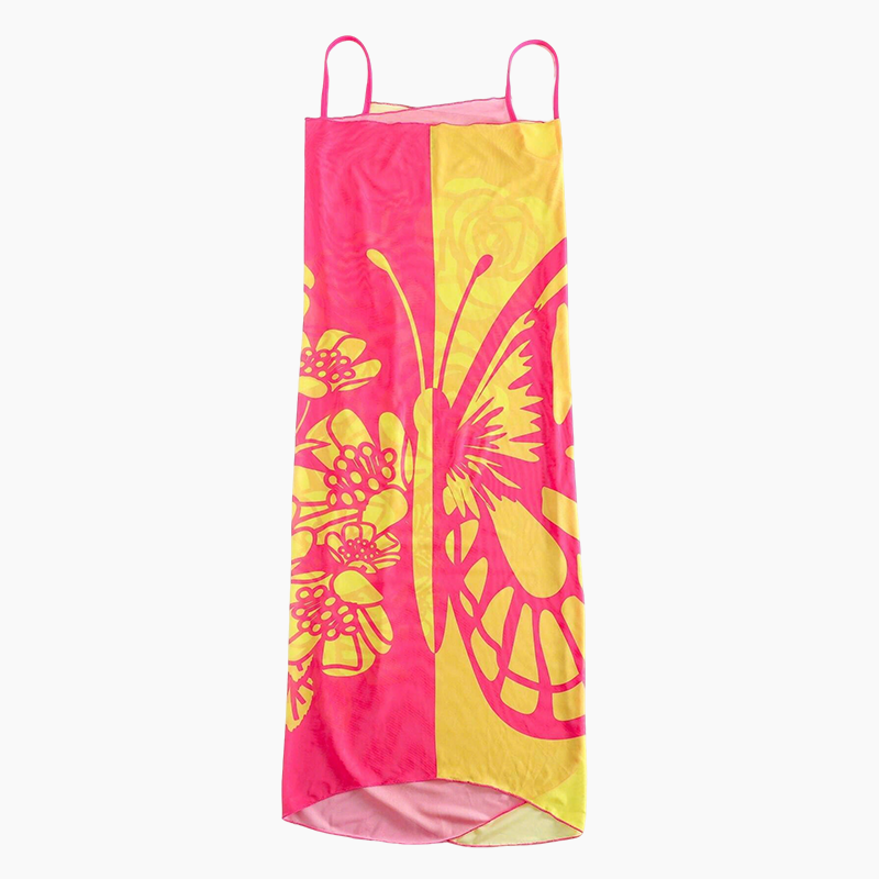 Dahlia | eleganter Badeanzug-Überzug für Damen mit Schmetterlingsmuster