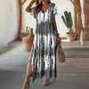 Lynne | Boho-Kleid mit Batikmuster