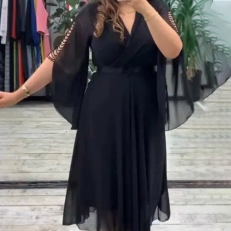 Nicole | modisches Kleid mit V-Ausschnitt für besondere Anlässe