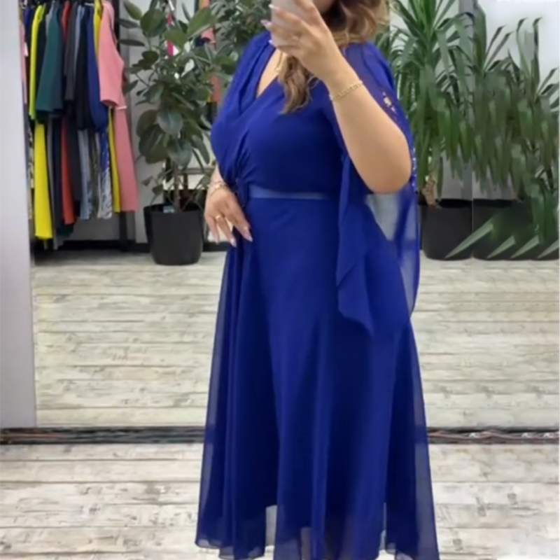 Nicole | modisches Kleid mit V-Ausschnitt für besondere Anlässe