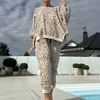 Emacel | Damen-Set im Leopardenprint