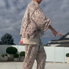Emacel | Damen-Set im Leopardenprint