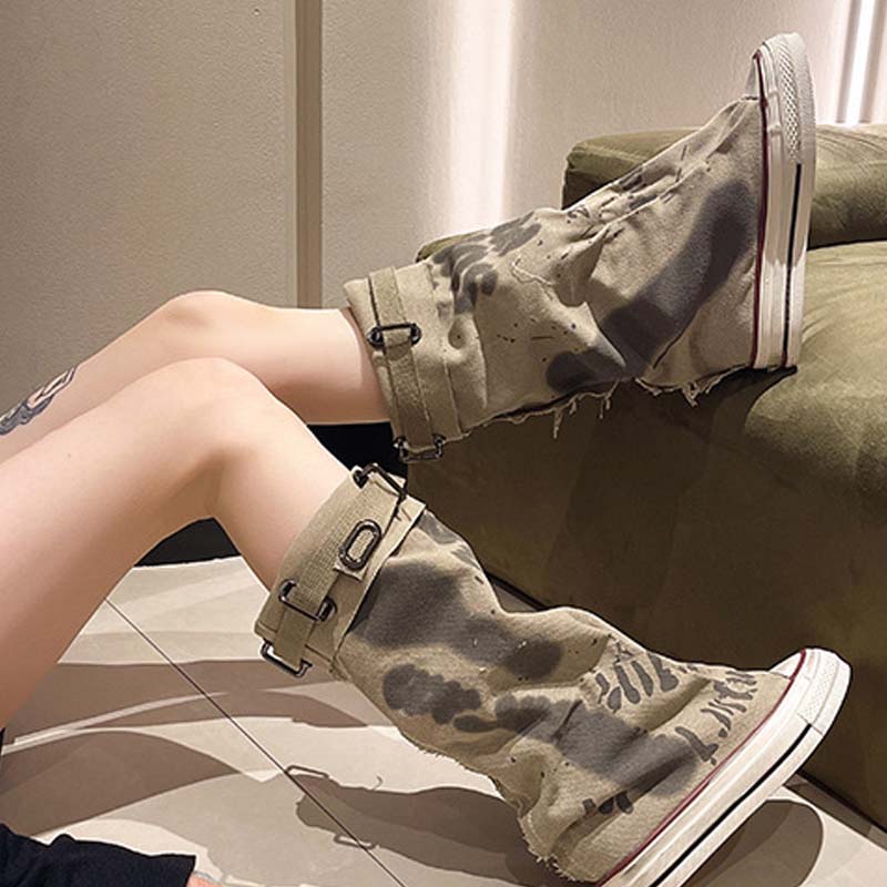 Alessia | Modische Retro-Stiefel für Damen, flach & lässig