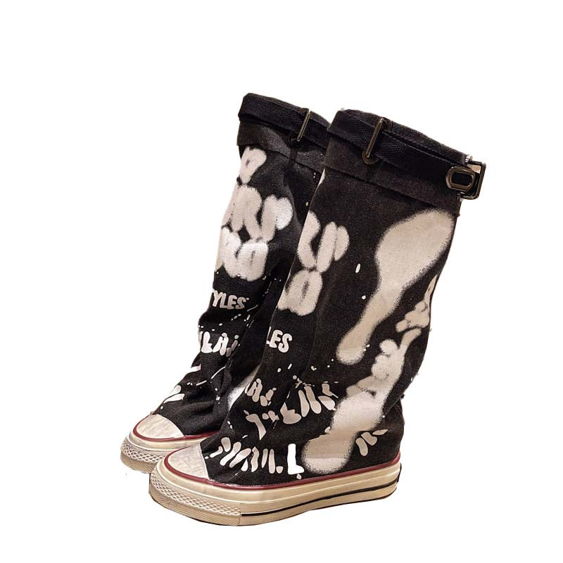 Alessia | Modische Retro-Stiefel für Damen, flach & lässig