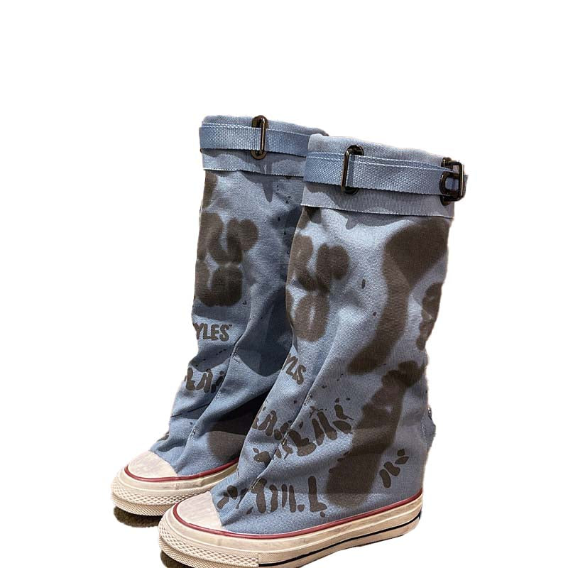Alessia | Modische Retro-Stiefel für Damen, flach & lässig