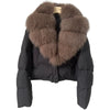 Celvira | Kurze Jacke mit Kunstfellkragen