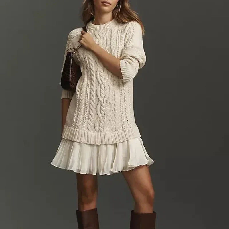 Julianna | Damen-Strickkleid im Mini-Style, vielseitig & chic