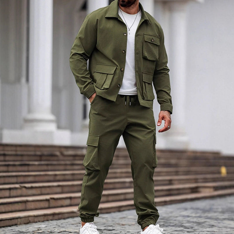 Ryan | Zweiteiliges Retro-Set mit Cargohose