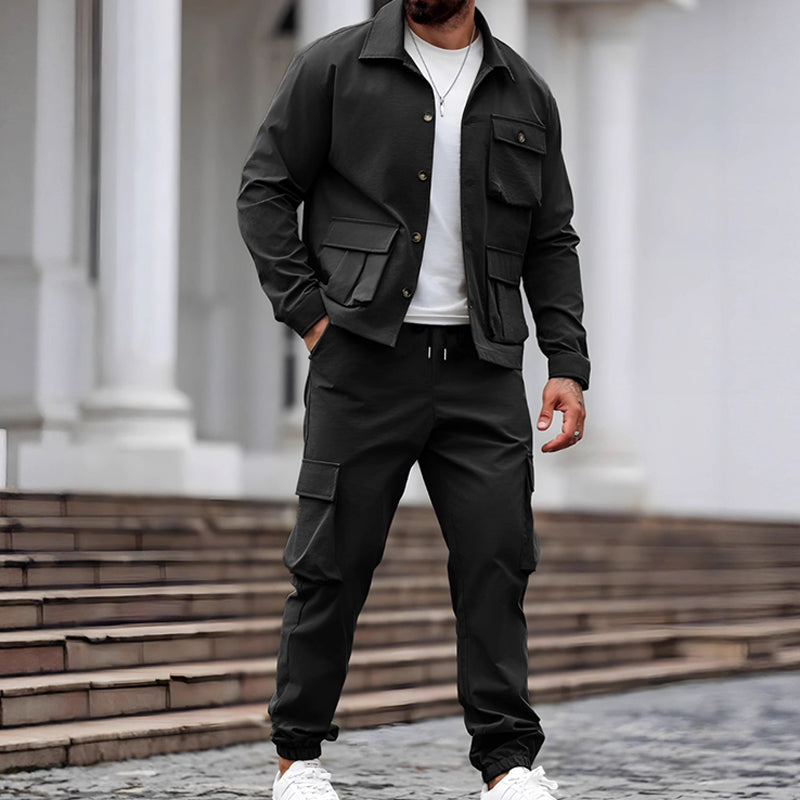 Ryan | Zweiteiliges Retro-Set mit Cargohose
