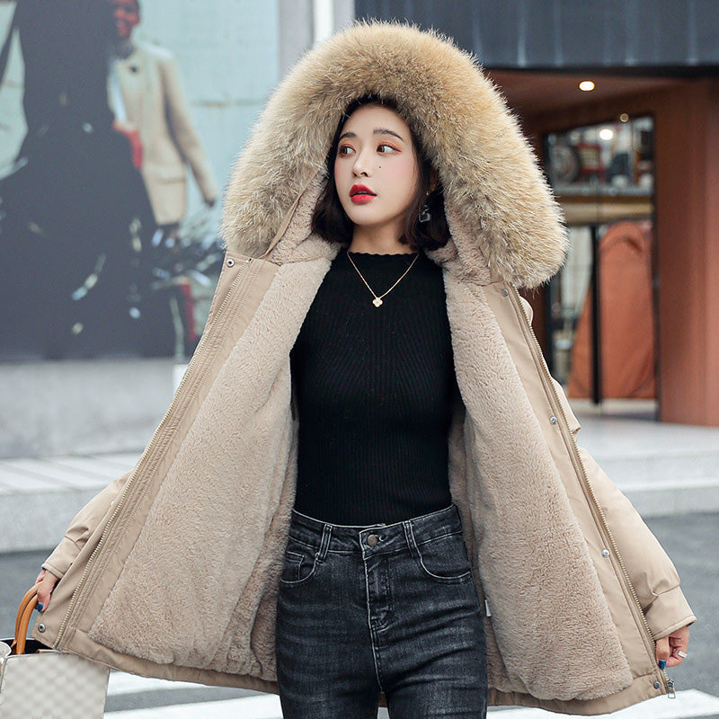 Xenia | Damen Parka mit Fleecekapuze