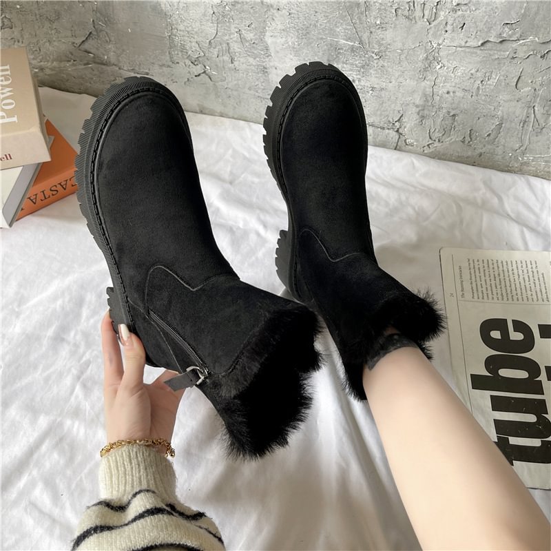 Renata | Damen-Winter-Fleece-Stiefel, stilvoll & rutschfest