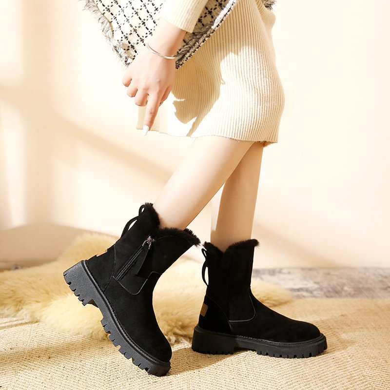 Renata | Damen-Winter-Fleece-Stiefel, stilvoll & rutschfest