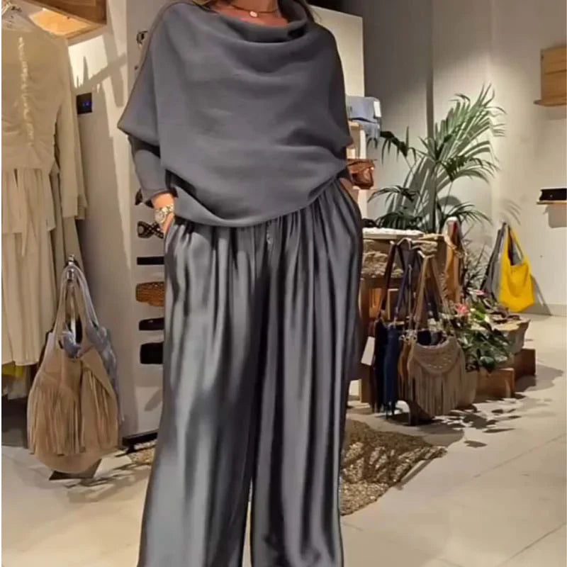 Aila | Elegante Off-Shoulder Zweiteiler-Set