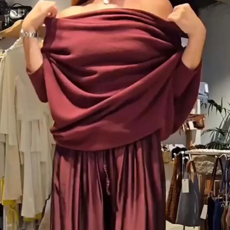 Aila | Elegante Off-Shoulder Zweiteiler-Set