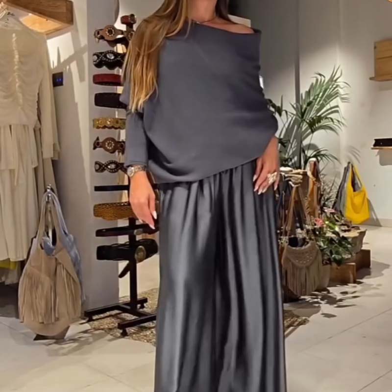 Aila | Elegante Off-Shoulder Zweiteiler-Set